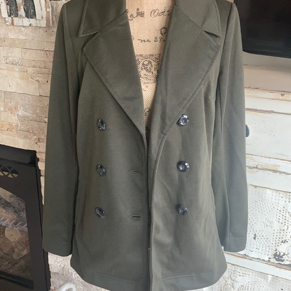 41Hawthorn Londyn Knit Double breasted jacket olive/army green - Picture 10 of 15